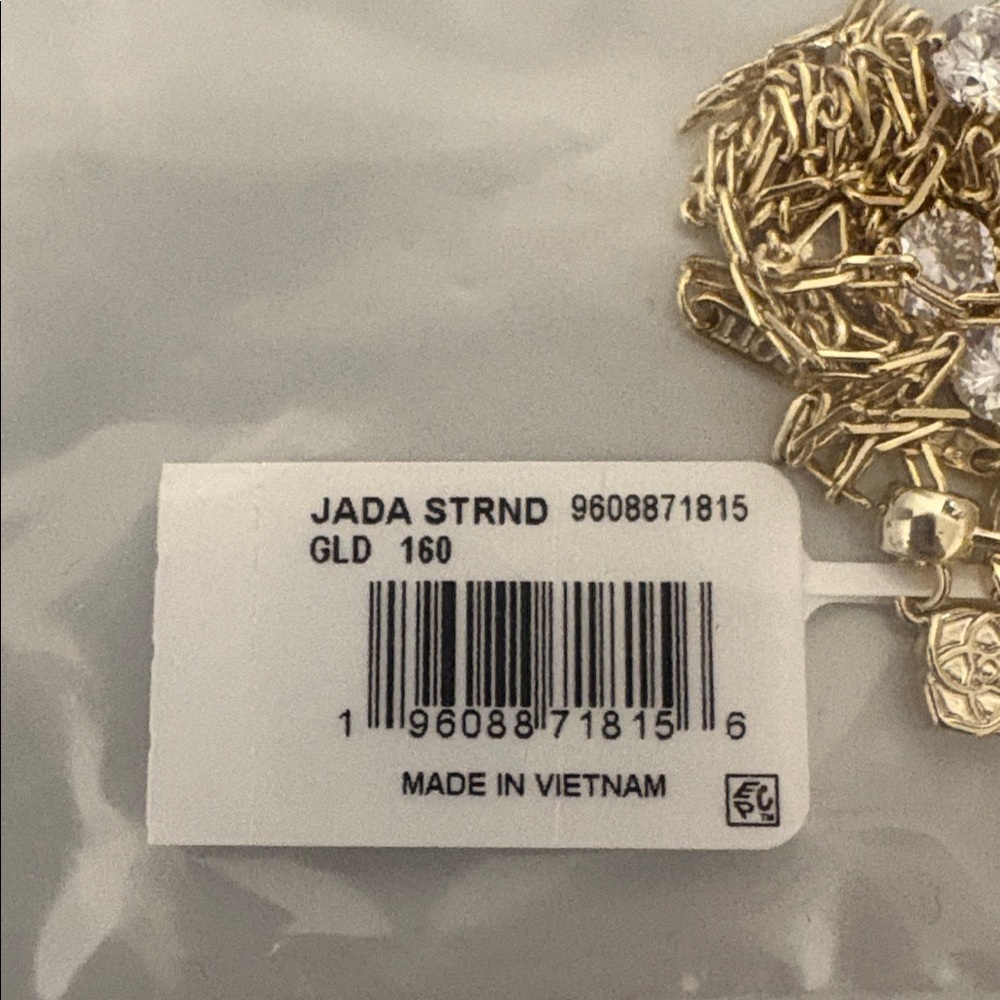 NWT Lot of 2x [Kendra Scott] Fallyn Hoop Earrings & Jada Strand Necklace in Gold - Picture 11 of 11
